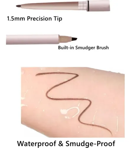 Lápiz Delineador En Gel 2-en-1 Con Brocha Integrada