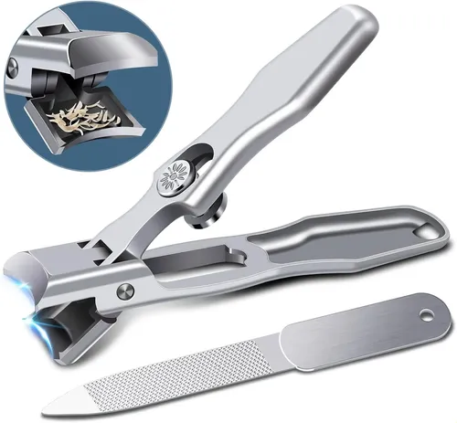 L German Nail Clippers For Men With Catcher For Thick L