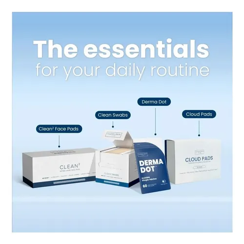 Clean Skin Club Clean² Pads 20 [bordes Nuevos Y Mejorados] Blanco
