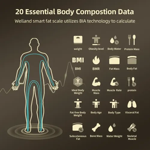 Escala De Bioimpedancia 8 Electrodos Digital Body Scan Bt Zx