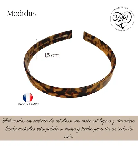 Vincha Pelo Carey Francesas Diademas Color Tortoise Shell