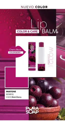 Bálsamo Labial Hidratante Con Color Set X2 Pura Soap