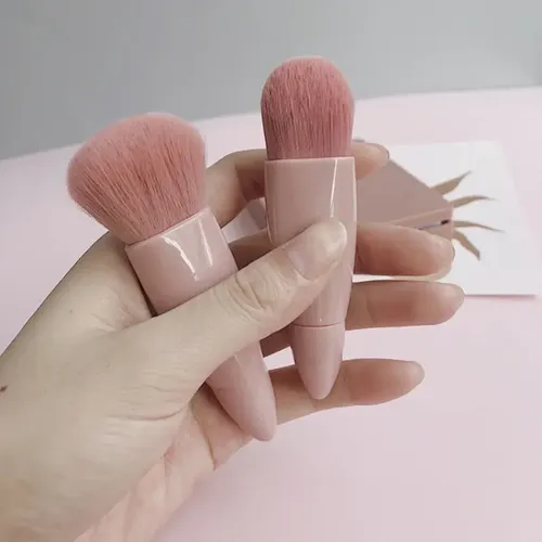 P/j Set Juego De Brochas De Maquillaje Con Espejo Estuche