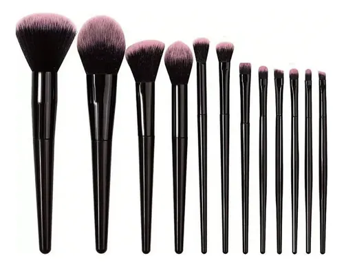 Set De Brochas De Maquillaje De 12 Piezas Rostro Ojos