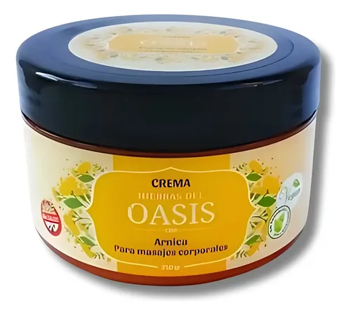 Crema Masajes Corporales Oasis 250gr Arnica Descontacturante