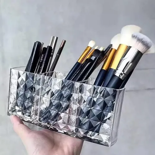 Organizador De Brochas De Maquillaje De Plástico Con Forma D