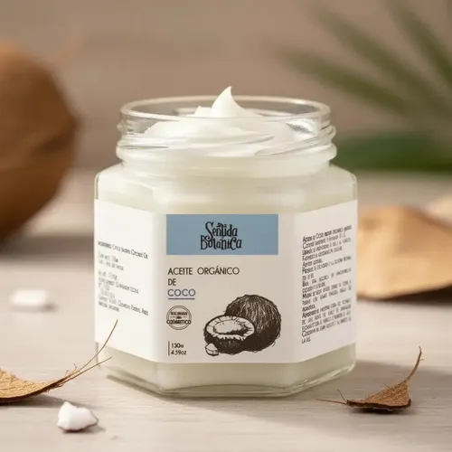Aceite De Coco Virgen Organico Sentida Botanica 130ml Tipo de piel Todo tipo de piel