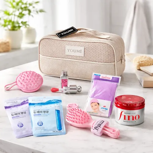 Kit De Skincare Con Neceser Mascarillas Y Accesorios