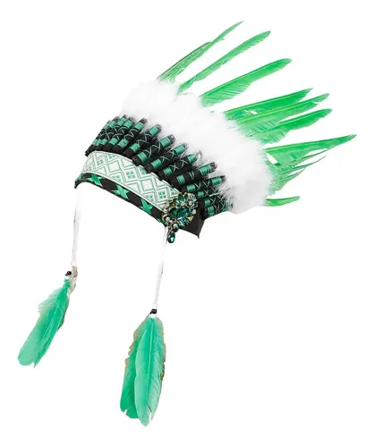 Diadema Tradicional Con Forma De Plumas Para Juegos De Rol