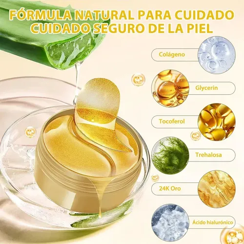 Parches Ojos 24k Gold Antiarrugas 60 Piezas Todo Tipo De Piel