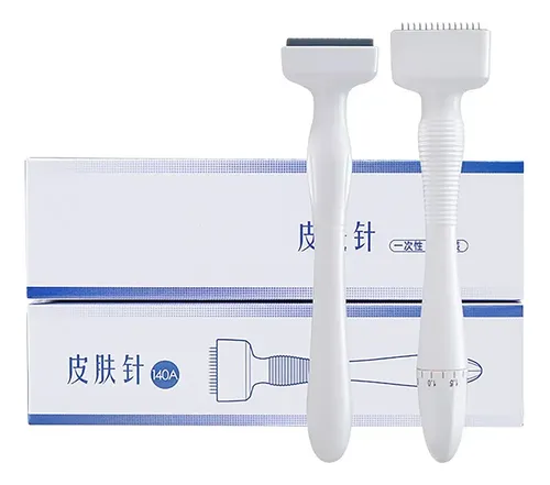 3×pelo Enrollable Emblem Con Microagujas, Longitud Weiz