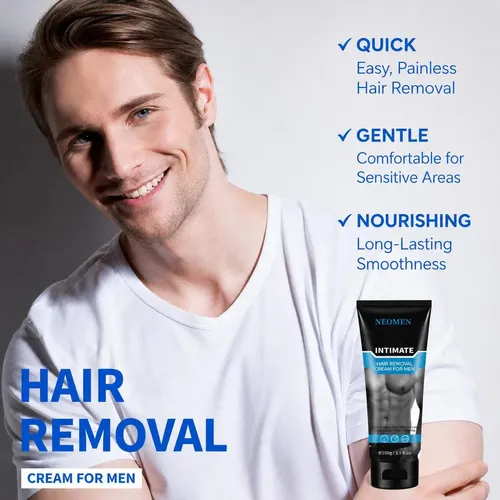 Crema Depilatoria Para Hombres Neomen 3×3.5 Oz Aloe E