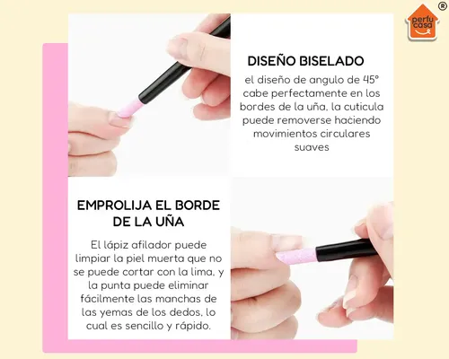 Lima Obelisco Recta Perfucasa Piedra Pulidora Lavanda Pack 2 Uñas