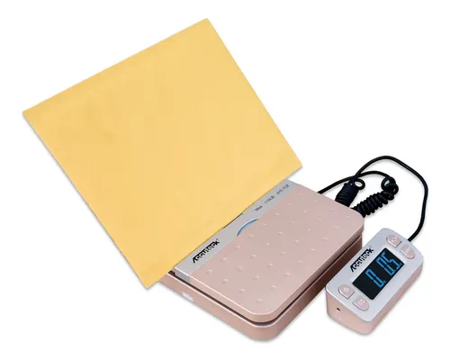 Báscula Accuteck W-8580, 110 Libras X 0,1 Oz, Color Dorado