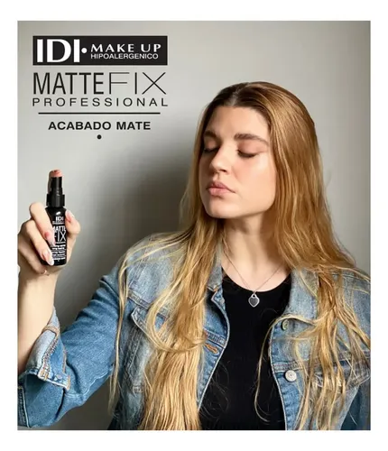 Spray Fijador Idi Make Up Matte Fix Larga Duración 45 Ml