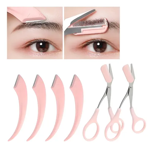 Set De 6 Piezas Tijeras Y Recortadores De Cejas Jawfait