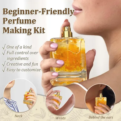 Kit Diy Perfume Mujer Gdblsm Con Aceites Esenciales Y
