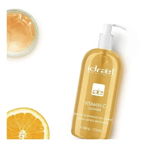 Idraet Vitamina C Cleanser Gel De Limpieza Rostro Cuerpo Renovador 500g