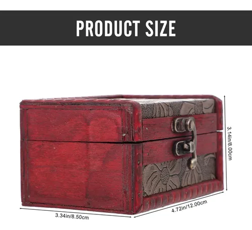 Caja Organizadora De Madera De Estilo Retro Para Tocador Y M
