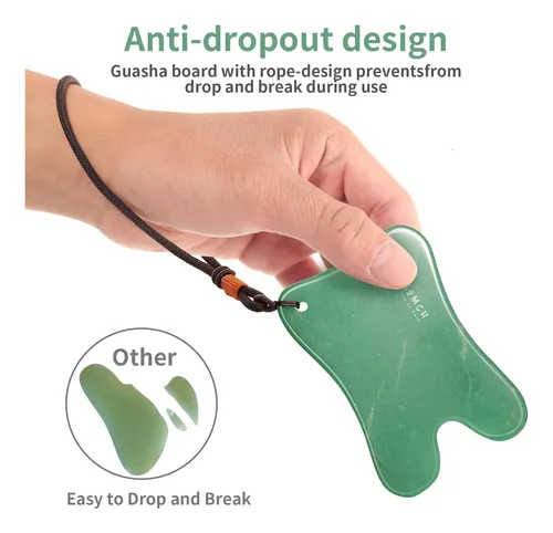 Masajeador Lusomch Set De Herramientas Gua Sha De Jade Nefri
