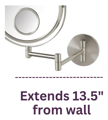 Espejo De Pared Jerdon Para Baño Con Aumento 10x