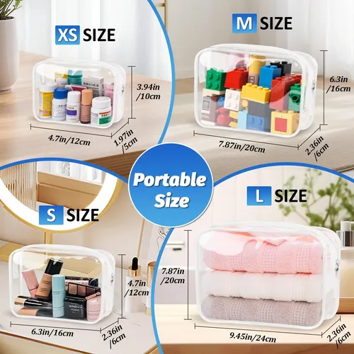 Bolsas De Maquillaje Transparentes Chicaup Tas Neceser Para