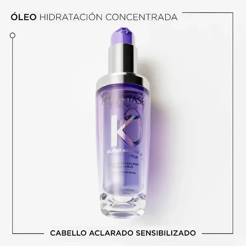 Aceite Capilar Kérastase L’Huile Cicagloss Blond Absolu Refillable, Para Cabello Rubio Dañado, 75 ml