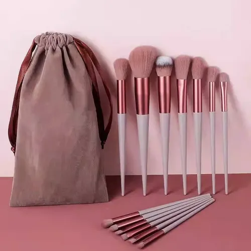Kit Profissional De Pincéis De Maquiagem Com 13 Peças Em