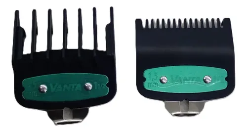 Kit X2 Peines De Alzadas Vanta Con Clip Metálico Negro