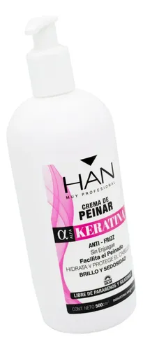 Han Keratina Crema De Peinar Antifrizz Hidratante 500ml