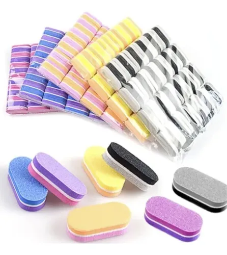Mini Limas Buffer X50 Sponges Para Uñas Kit Press On