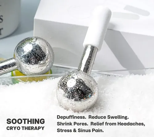 Set Bola Facial Y Gua Sha, Masaje Facial