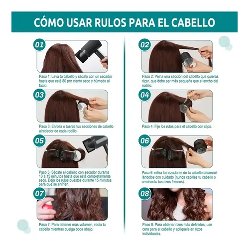 42 Tubos Para Rizar Cabello Abrazadera Plástica Para Cabello