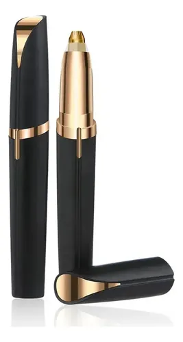 Depiladora electrica facial cejas recargable portatil vello indoloro depilacion instantanea precision lapiz unisex mujer hombre rostro labio superior nariz menton cuerpo piernas brazos Negro