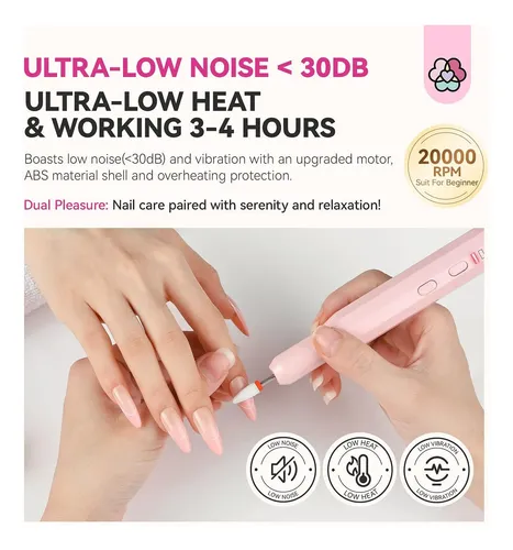 Taladro De Uñas Eléctrico Portátil Advance: Lima De Uñas