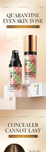 Primer Facial Bioaqua Tres Colores Pulpa De Arroz –
