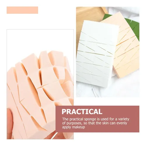 2 Bolsas Esponjas De Maquillaje Trapezoidales Y En Cuña