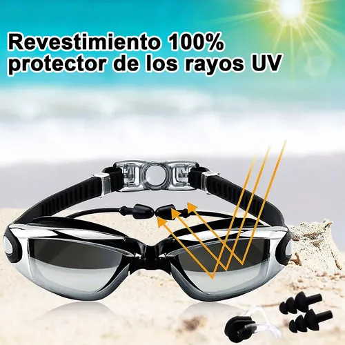 Traje De Baño Deportivo Mujer Natación Lycra+gorra Y Goggles