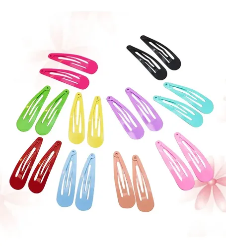 Hebillas Clic Clac Para Pelo X10 Pares Niña 10 Colors