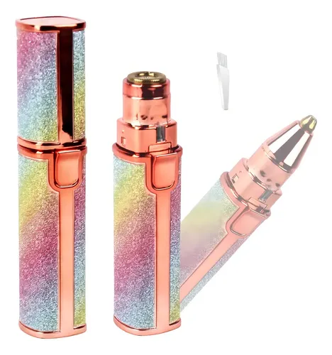 Depiladora Eléctrica 2 En 1 Para Cejas, Nariz Y Axilas, Color Rosa