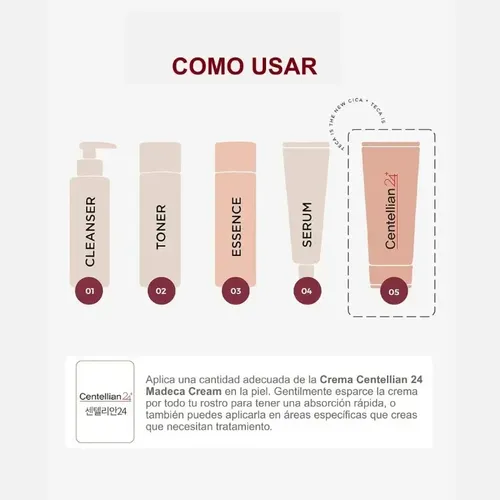 Centellian 24 Madeca Cream Time Reverse Crema Avanzada De Rápida Absorción Y Nutritiva, Hidrata, Reafirma Y Reduce Las Arruga 50ml Authent