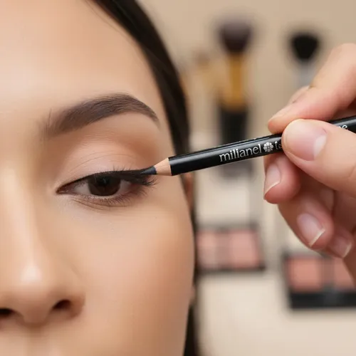 Lápiz Delineador De Ojos Millanel Negro Con Esfumino