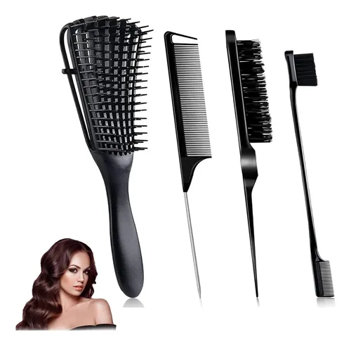Set De 4 Cepillos De Peluquería Cepillo Para Cabello