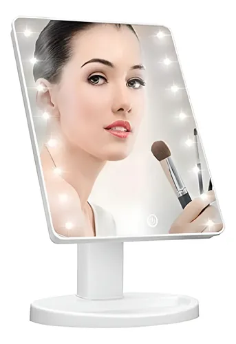 Espejo Rectangular Con Luz Led (usb O Pilas)