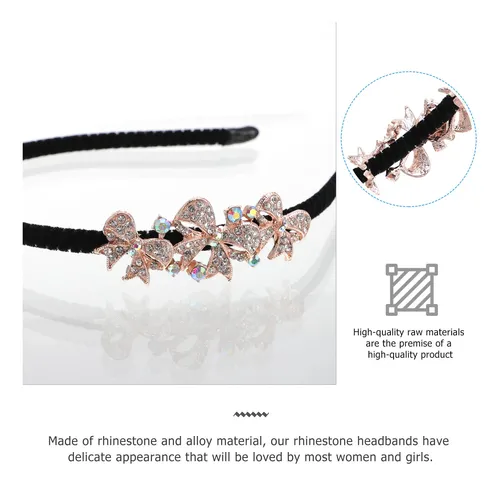 2 Diademas Con Diamantes De Imitación Para Mujer,