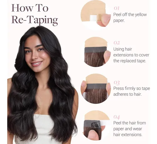 Extensiones De Cabello Con Cinta Remy Goo Goo 20 In 50 G