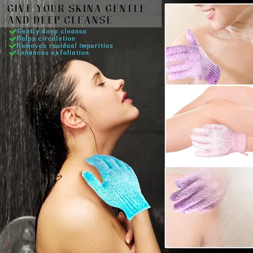 Guantes Exfoliantes Cvndkn 24 Pares Con Lazo Para Ducha