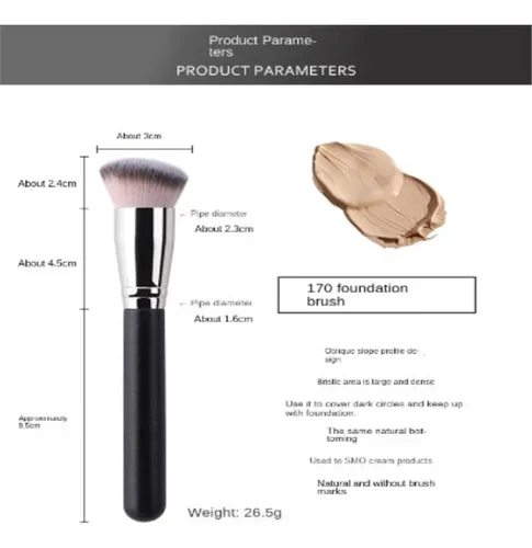 Brochas For Maquillaje,set De 2 Brochas Anguladas Densas