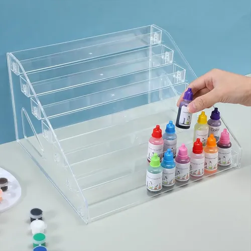 Organizador De Pintura Acrílica Transparente (7 Niveles), Es