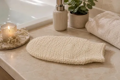 Manopla Exfoliante Zeva Natural para Baño Corporal